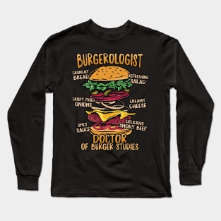 Hamburger Studies - Doctor of Burger Studies Design Long Sleeve T-Shirt